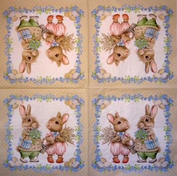184 Rabbits:  unnatürlich - 3-ply - 35x35 cm